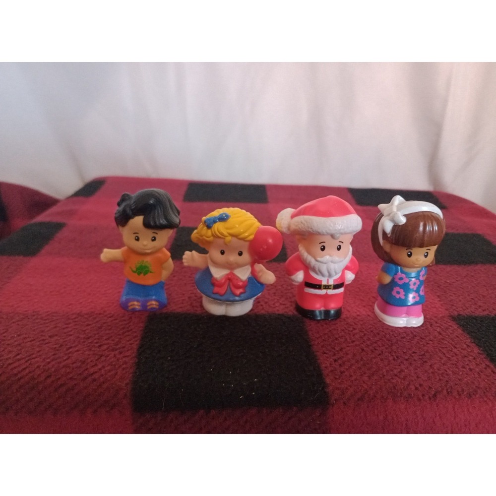 Fisher Price Little People Lot of 4 Figures 1 Santa 3 Kids Toys Kids Play